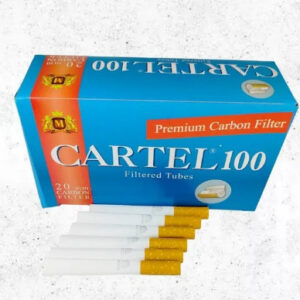 Гильзы сигаретные Cartel Carbon Filter 20мм (100 шт) с угольным фильтром